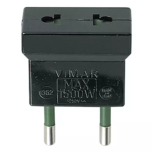 Vimar - 01352 - Adaptador S10 - USA+EU negro