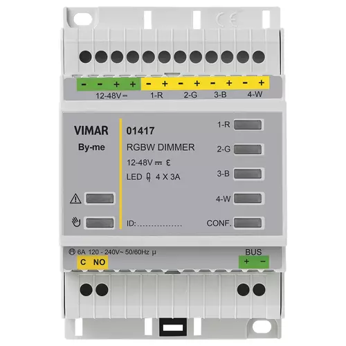 Vimar - 01417 - Home autom. actuator+RGBW 4OUT dimmer