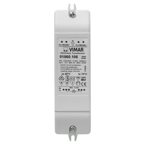 Vimar - 01860.105 - Transformador electrónico 20-105W