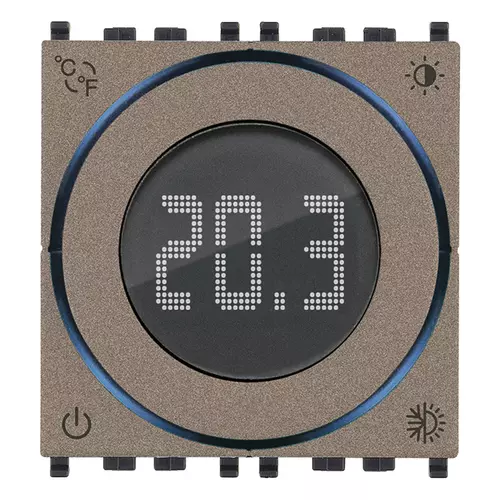 Vimar - 02973.M - IoT-Drehregler-Thermostat 2M Metal