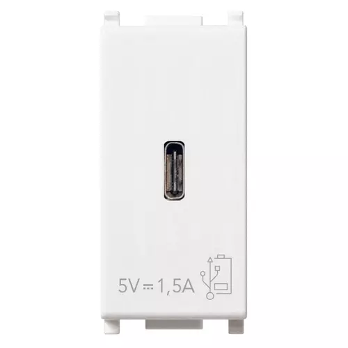 Vimar - 14292.C - Alimentation USB C 5V 1,5A 1M blanc