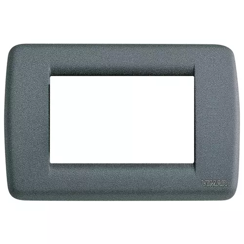 Vimar - 16753.46 - Rondò plate 3M metal slate grey