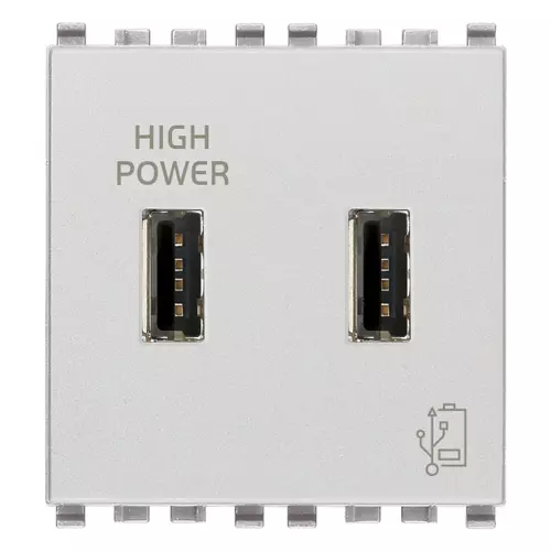 Vimar - 20295.N - Unidad alimentación USB 5V 2,1A 2M Next