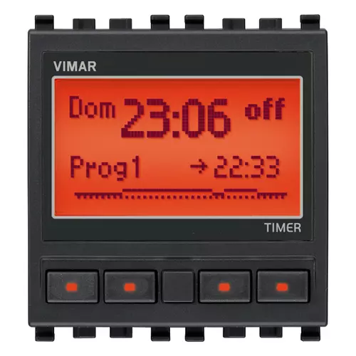 Vimar - 20448 - Reloj programador 1 canal gris