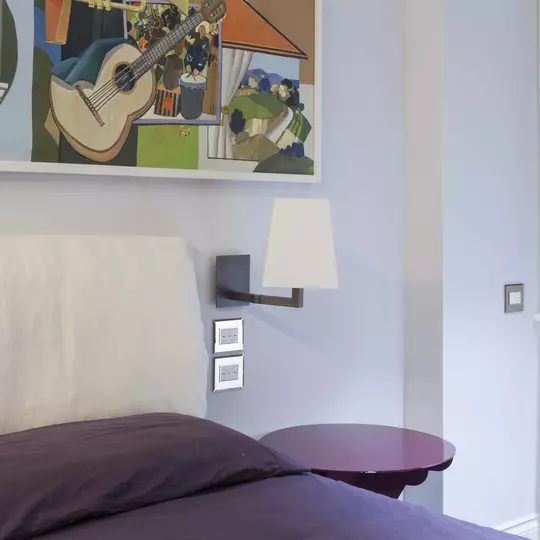 Vimar Eikon Evo - domotica By-me - Multimedia video touch screen - Siena residenza privata - camera da letto