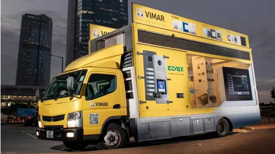 Vimar Promotion Truck | Hong-Kong landscape