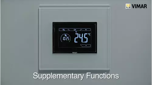 3-Module Flush-Mounting Touch Timer-Thermostat Code 02955 - supplementary functions