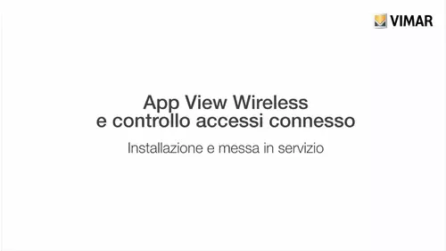 App View Wireless e controllo accessi connesso