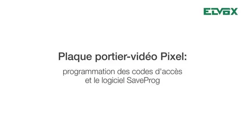 Vimar tutorial pixel programmazione codici accesso software saveprog fr