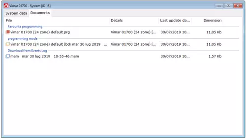 By-Alarm Manager Vimar Export