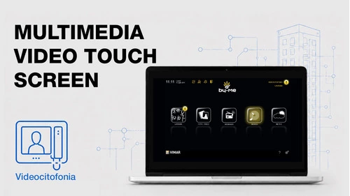 Multimedia video touch screen
