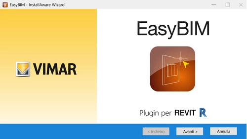 Vimar Easybim Plugin Revit Screenshot