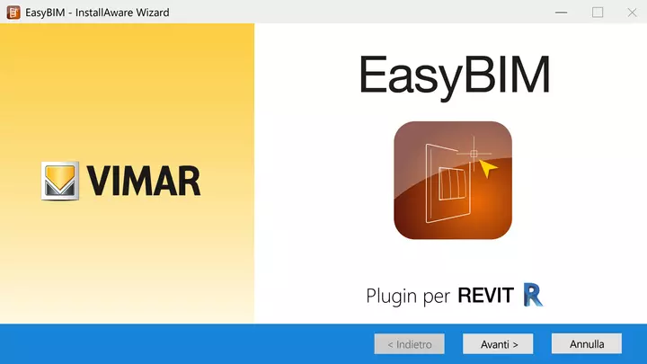 Vimar Easybim Plugin Revit Screenshot