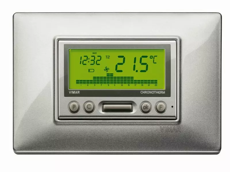 cronotermostato plana silver