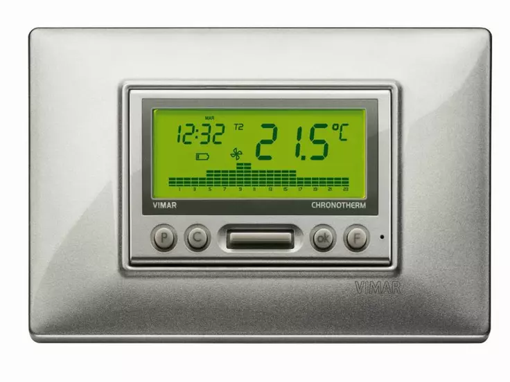 cronotermostato plana silver