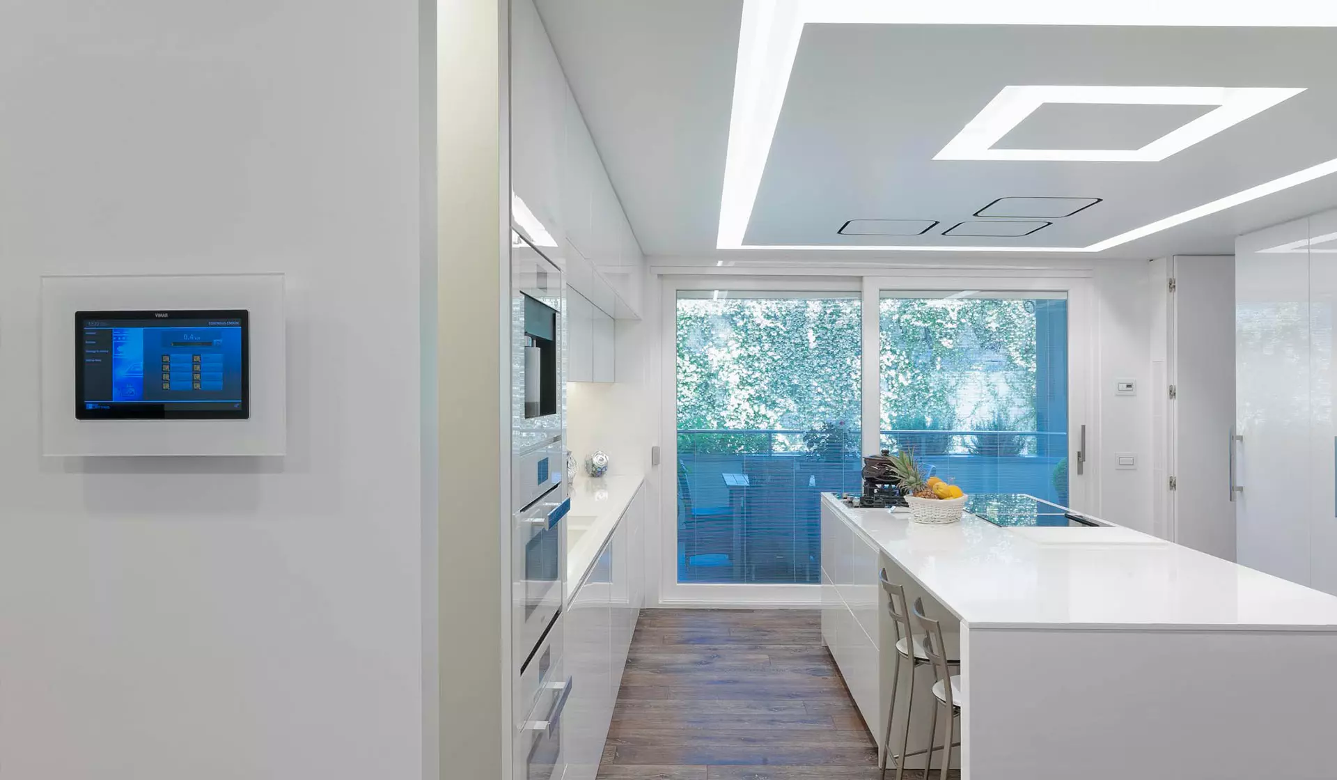 Cucina con multimedia video touch screen