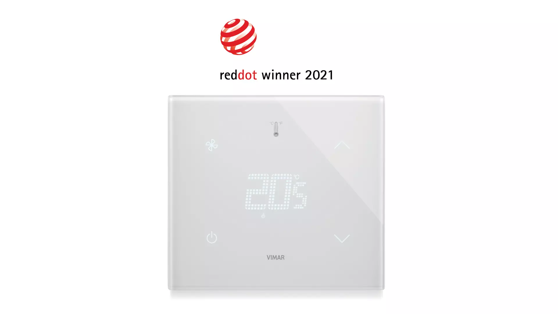 Red Dot Award 2021 Termostato Eikon Tactil Vimar