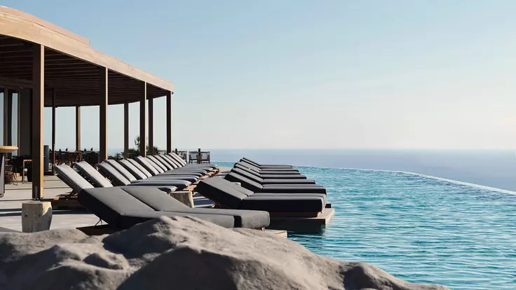 A Santorini l’esclusivo Magma Resort ha scelto Arké Classic  Vimar