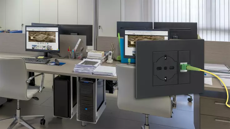 Adattatori Keystone serie Linea Vimar e bussola ottica