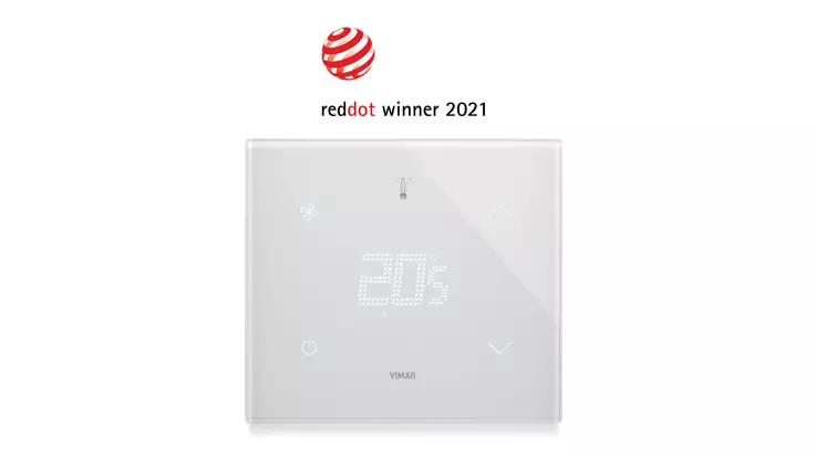 Red Dot Award 2021 Termostato Eikon Tactil Vimar