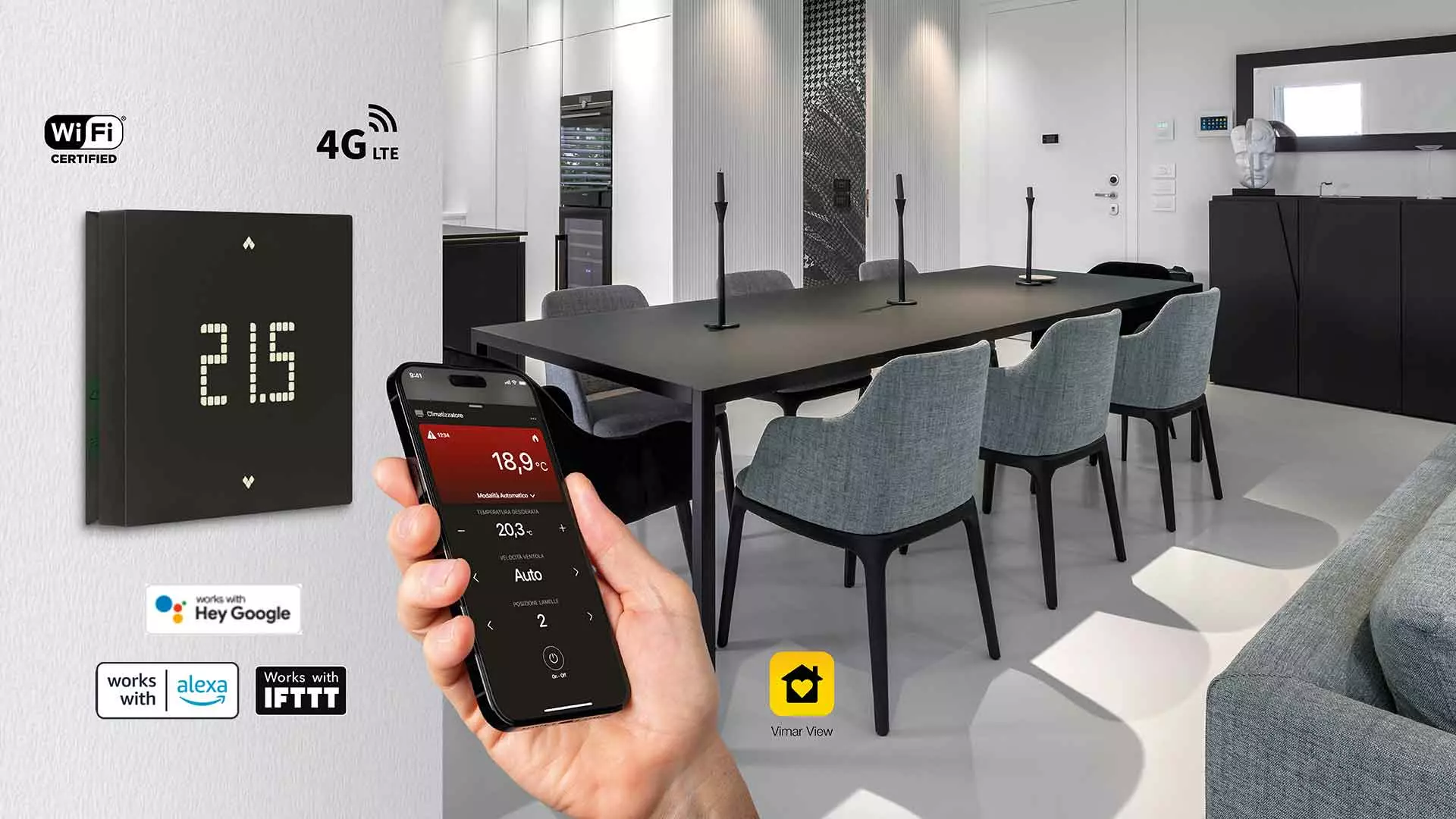 Νέοι επιτοίχιοι θερμοστάτες Smart Wi-Fi και 4G LTE