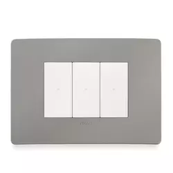 Plaque Vimar gris béton au design moderne et minimaliste