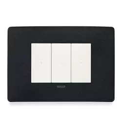 Plaque Vimar noire au design élégant et contemporain