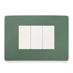 Plaque Vimar vert sauge au design élégant et contemporain
