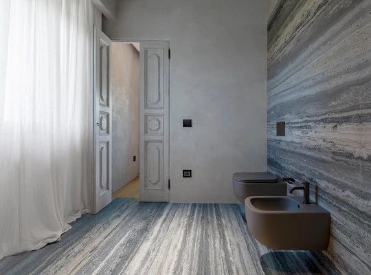 Abitazione privata Arezzo Eikon Evo Tactil bagno Vimar