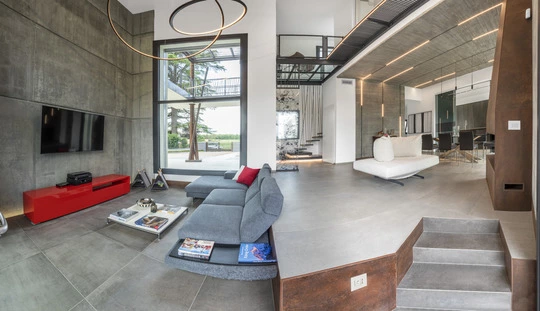 Arredamento stile industrial chic nella casa privata