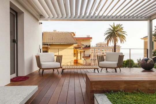Vimar Villa Varazze Eikon Tactil Evo domotica IoT terrazzo