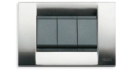 Serie idea in metallo color nichel spazzolato