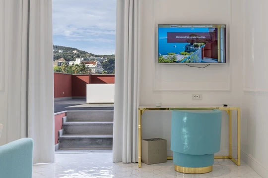 Hotel Lorelei Londres Sorrento sala comune | progetto Vimar