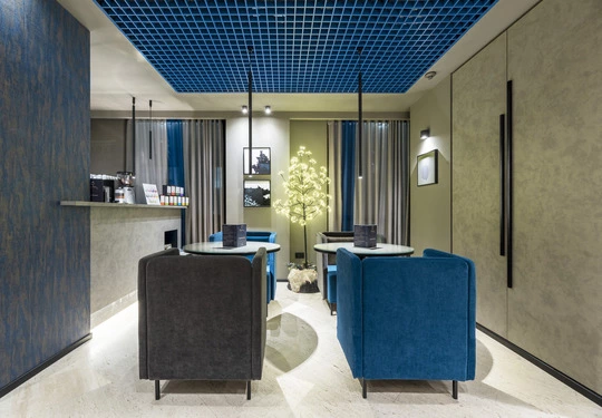 Vimar progetto alberghiero The city hotel Ancona divanetti