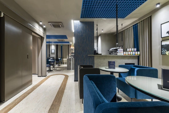 Vimar progetto alberghiero The city hotel Ancona lounge