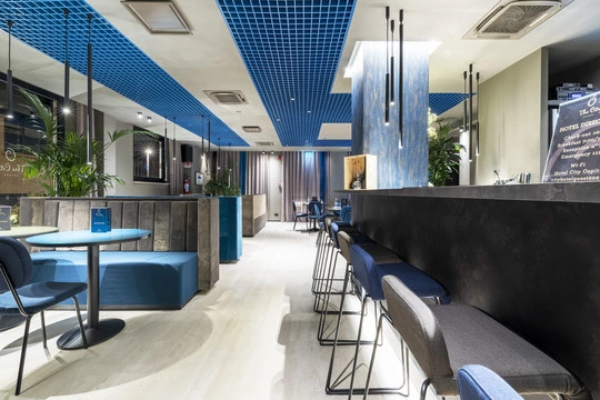 Vimar progetto alberghiero The city hotel Ancona bancone
