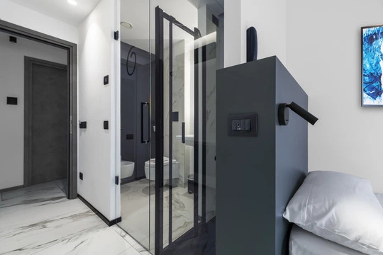 Vimar progetto alberghiero The city hotel Ancona doccia