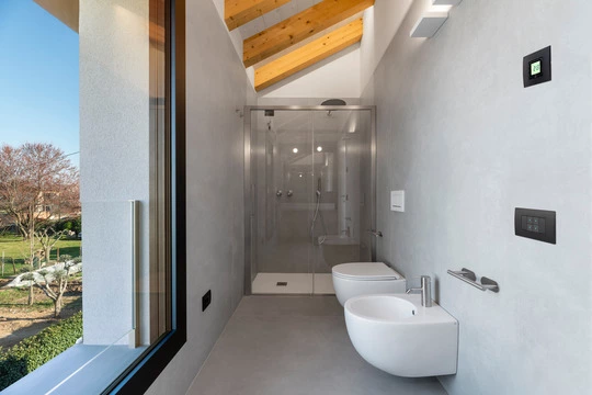 Vimar residenziale Rossano V.to Eikon Tactil Evo domotica By-me bagno