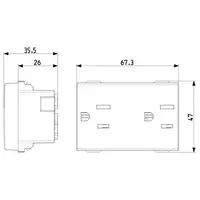 vue des dimensions art. 09243