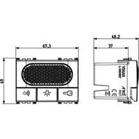 vista de las dimensiones arte. 19557