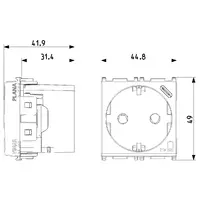 προβολή συνολικών διαστάσεων 14208.USB.SL