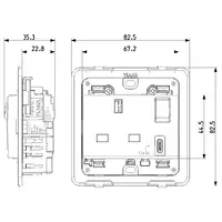 προβολή συνολικών διαστάσεων 14223.C.SL