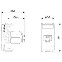 vista de las dimensiones arte. 14339.14.SL