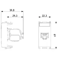 vista de las dimensiones arte. 14339.14.SL
