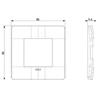 vista de las dimensiones arte. 14642U.18