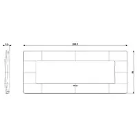 προβολή συνολικών διαστάσεων 14657U.AB.01