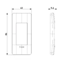 προβολή συνολικών διαστάσεων 14666U.11