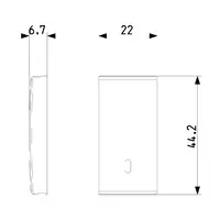 vista de las dimensiones arte. 19021.1