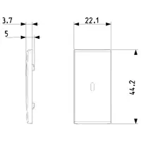 vista de las dimensiones arte. 19131.1