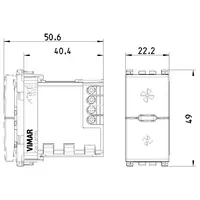 vista de las dimensiones arte. 19134.B